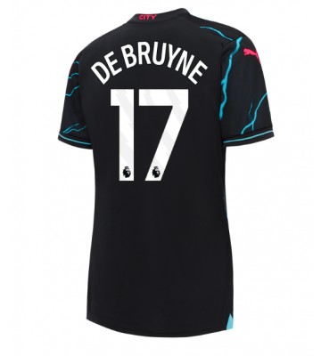 Manchester City Kevin De Bruyne #17 Replica Third Stadium Shirt for Women 2023-24 Short Sleeve